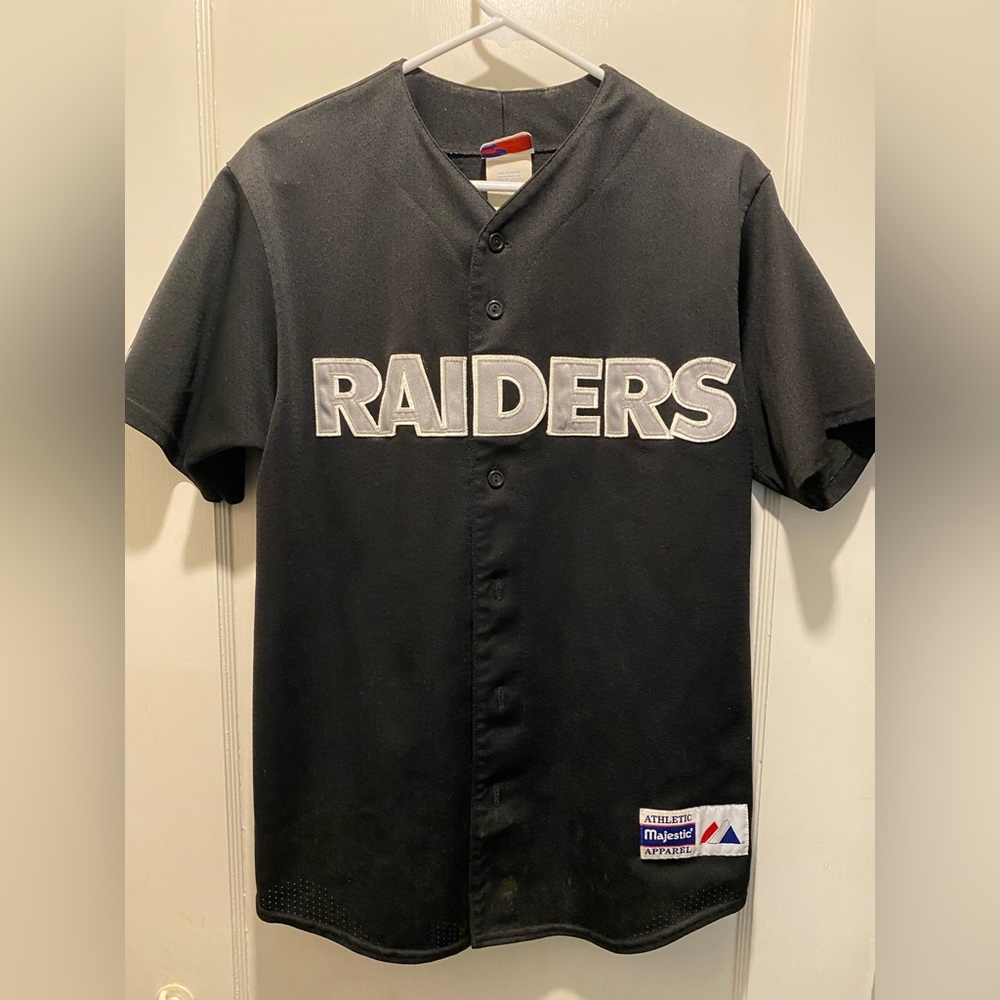 Vintage Raiders baseball jersey